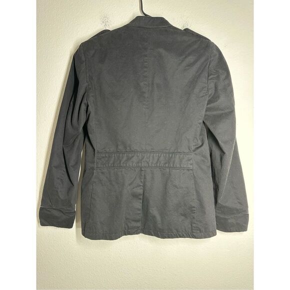 Guess Military Coat Jacket Men’s Button Up Field Black Size S Lined - Picture 4 of 15